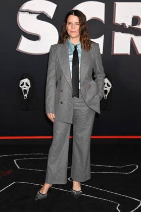LOS ANGELES, CA - FEBRUARY 25: Neve Campbell at the global premiere of Scream 7 at The Paramount Theater in Los Angeles, California on February 25, 2026. Copyright: xJeffreyxMayerx