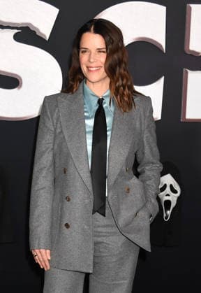 LOS ANGELES, CA - FEBRUARY 25: Neve Campbell at the global premiere of Scream 7 at The Paramount Theater in Los Angeles, California on February 25, 2026. Copyright: xJeffreyxMayerx