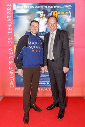 25 02 2026 Düsseldorf Borussia Düsseldorf invites you to an exclusive preview of Marty Supreme at CineStar Düsseldorf The blockbuster tells the inspiring story of table tennis legend Marty Reisman with TimothÃ e Chalamet in the leading role And its worth w