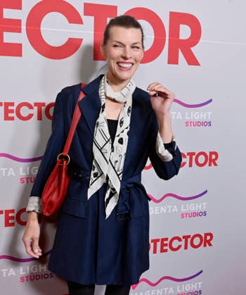Cast member Milla Jovovich attends the premiere of the motion picture mystery thriller Protector at the AMC The Grove in Los Angeles on Wednesday, February 25, 2026. Storyline: The action movie stars Milla Jovovich as a former war hero rescuing her kidnapped daughter from a trafficking ring.  LAP2026022501 JIMxRUYMEN