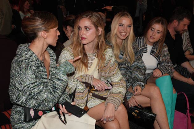 Mailand Fashion Week, Gäste der Missoni Modenschau Milano Fashion Week - Women F W 26-27 Missoni Fashion Show Front Row Milan, Italy Viky Rader;Chiara Ferragni;Leonie Hanne;Valentina Ferragni Milano Fashion Week - Women F W 26-27 Missoni Fashion Show Front Row Milan, Italy 25th February 2026 SGPItalia id 134528_001 * Not Exclusive  Copyright: xMarcoxErbax