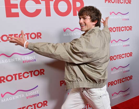 Cast member Shane Williams attends the premiere of the motion picture mystery thriller Protector at the AMC The Grove in Los Angeles on Wednesday, February 25, 2026. Storyline: The action movie stars Milla Jovovich as a former war hero rescuing her kidnapped daughter from a trafficking ring.  LAP2026022509 JIMxRUYMEN