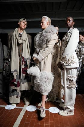 Mailand Fashion Week, Antonio Marras Modenschau #2 Milano Fashion Week - Women F W 26-27 Antonio Marras Men and Women Fashion Show Backstage Milan, Italy Milano Fashion Week - Women F W 26-27 Antonio Marras Men and Women Fashion Show Backstage Milan, Italy 25th February 2026 SGPItalia id 134527_002 * Not Exclusive  Copyright: xMarcoxErbax