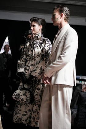 Mailand Fashion Week, Antonio Marras Modenschau #2 Milano Fashion Week - Women F W 26-27 Antonio Marras Men and Women Fashion Show Backstage Milan, Italy Milano Fashion Week - Women F W 26-27 Antonio Marras Men and Women Fashion Show Backstage Milan, Italy 25th February 2026 SGPItalia id 134527_002 * Not Exclusive  Copyright: xMarcoxErbax