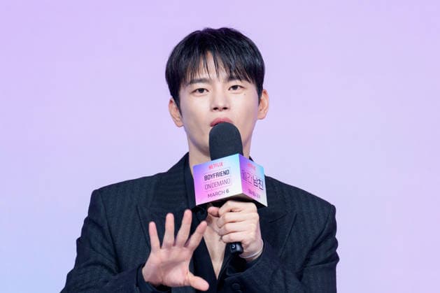 Netflix series Boyfriend on Demand press conference SEOUL, SOUTH KOREA, FEB 26: South Korean singer and actor Seo In-guk during Netflix series Boyfriend on Demand press conference at the JW Marriott Hotel in Seoul, South Korea, on February 26, 2026. Seoul the JW Marriott Hotel South Korea 8261_286684 Copyright: xStevexChoxKyewoong PentaxPressx