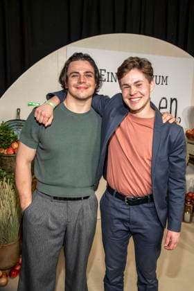 abb Nikolaus Lessky and Michel Ben Seidel at the premiere of the new SAT 1 daily TV series Ein Hof zum Verlieben at the cinema Zoopalast on Wednesday 25 02 2026 in Berlin Berlin Germany