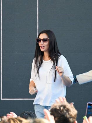 Sanremo, 76th Italian Song Festival - Day 3 - Elettra Lamborghini on Kiss Kiss Radio  Copyright: xManuelexMangiarottix xipa-agency.netx xPoolxSanremox02x IPA_Agency_IPA72045537