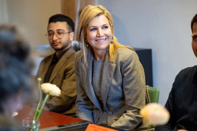 26-02-2026 Amsterdam Queen Maxima visited the Takecarebnb Foundation, an organization which aims to give refugees awaiting housing a good start in the Netherlands, in Amsterdam. Â  Copyright: xPPEx