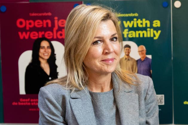 26-02-2026 Amsterdam Queen Maxima visited the Takecarebnb Foundation, an organization which aims to give refugees awaiting housing a good start in the Netherlands, in Amsterdam. Â  Copyright: xPPEx