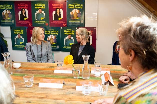 26-02-2026 Amsterdam Queen Maxima visited the Takecarebnb Foundation, an organization which aims to give refugees awaiting housing a good start in the Netherlands, in Amsterdam. Â  Copyright: xPPEx