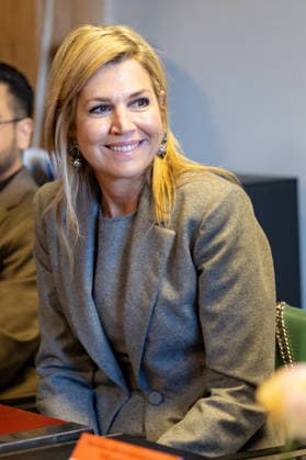 26-02-2026 Amsterdam Queen Maxima visited the Takecarebnb Foundation, an organization which aims to give refugees awaiting housing a good start in the Netherlands, in Amsterdam. Â  Copyright: xPPEx