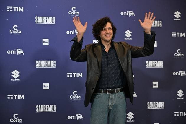 Photo IPP Felice De Martino Sanremo 26 02 2026 76th Italian Song Festival In the photo Ermal Meta Italy Photo Press World Copyright