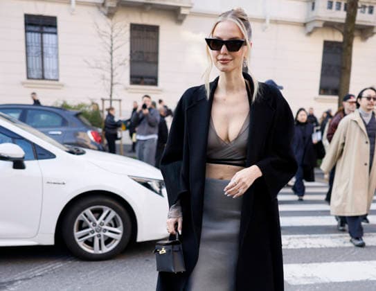 Max Mara - Guest arrivals - Milan Fashion Week - Womenswear Fall Winter 2026 2027 MILAN, ITALY - FEBRUARY 26: Leonie Hanne arrives to Max Mara show during the Milan Fashion Week - Womenswear Fall Winter 2026 2027 on February 26, 2026 in Milan, Italy. Photo by Marco Piovanotto Abacapress.com  Copyright: xPiovanottoxMarco ABACAx
