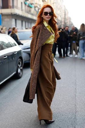 Max Mara - Guest arrivals - Milan Fashion Week - Womenswear Fall Winter 2026 2027 MILAN, ITALY - FEBRUARY 26: Evelyn Kazantzoglou arrives to Max Mara show during the Milan Fashion Week - Womenswear Fall Winter 2026 2027 on February 26, 2026 in Milan, Italy. Photo by Marco Piovanotto Abacapress.com  Copyright: xPiovanottoxMarco ABACAx