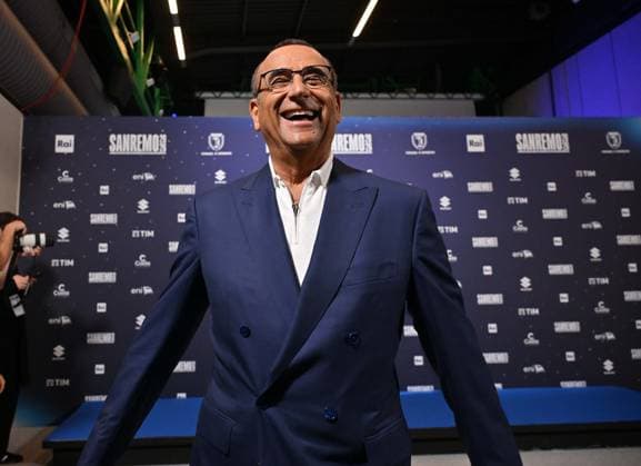 Photo IPP Felice De Martino Sanremo 26 02 2026 76th Italian Song Festival In the photo Carlo Conti Italy Photo Press World Copyright