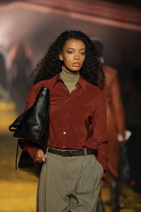 Milan, Milan Women s Fashion Week: Fall Winter 2026 27 - Women s Fashion, Fall Winter 2026 27 - Boss fashion show - catwalk in the photo: Model  Copyright: xRiccardoxGIordanox xipa-agency.netx xRiccardoxGIordanox IPA_Agency_IPA72050887