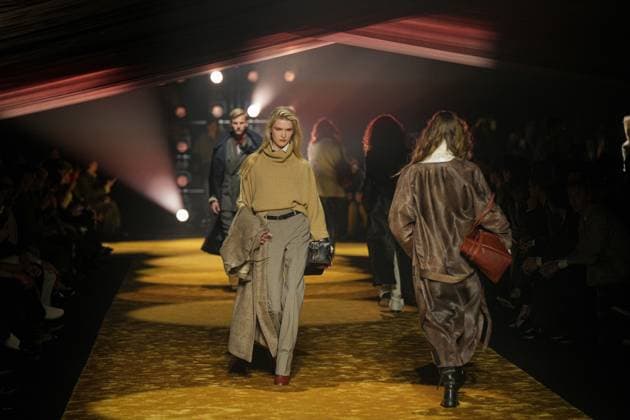 Milan, Milan Women s Fashion Week: Fall Winter 2026 27 - Women s Fashion, Fall Winter 2026 27 - Boss fashion show - catwalk in the photo: Model  Copyright: xRiccardoxGIordanox xipa-agency.netx xRiccardoxGIordanox IPA_Agency_IPA72051170