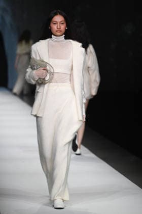 Milan, Milan Women s Fashion Week Fall Winter 2026 27 - Women s Fashion, Fall Winter 2026 27 - Anteprima fashion show - catwalk in the photo: model  Copyright: xSimonaxChiocciax xipa-agency.netx xFotosickix IPA_Agency_IPA72051319