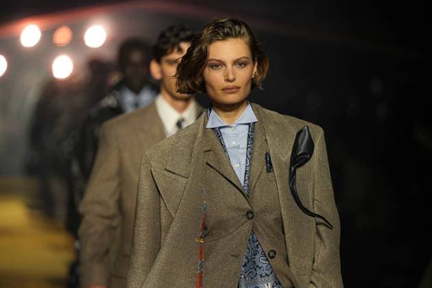 Milan, Milan Women s Fashion Week: Fall Winter 2026 27 - Women s Fashion, Fall Winter 2026 27 - Boss fashion show - catwalk in the photo: Model  Copyright: xRiccardoxGIordanox xipa-agency.netx xRiccardoxGIordanox IPA_Agency_IPA72051246