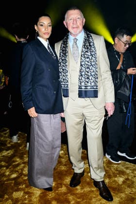 Milan, Milan Women s Fashion Week: Fall Winter 2026 27 - Boss Fashion Show - Guests. Pictured: Lilian de Carvalho Monteiro and Boris Becker  Copyright: xRiccardoxGiordanox xipa-agency.netx xRiccardoxGiordanox IPA_Agency_IPA72052706