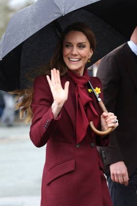 . 26 02 2026. Newtown , United Kingdom. Prince William and Kate Middleton, the Prince and Princess of Wales, during a visit to Newtown in Wales, United Kingdom.  xStephenxLockx xi-Imagesx IIM-26597-0011
