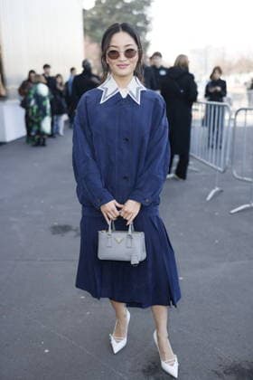 MFW - Prada Outside Anna Sawai at the Prada fashion show during the Milan Menswear Fall Winter 2026 2027 Fashion Week on February 26, 2026 in Milan, Italy. Photo by Marco Piovanotto ABACAPRESS.COM Milan Italy  Copyright: xPiovanottoxMarco ABACAx