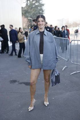 MFW - Prada Outside Charli D’Amelio at the Prada fashion show during the Milan Menswear Fall Winter 2026 2027 Fashion Week on February 26, 2026 in Milan, Italy. Photo by Marco Piovanotto ABACAPRESS.COM Milan Italy  Copyright: xPiovanottoxMarco ABACAx