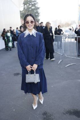 MFW - Prada Outside Anna Sawai at the Prada fashion show during the Milan Menswear Fall Winter 2026 2027 Fashion Week on February 26, 2026 in Milan, Italy. Photo by Marco Piovanotto ABACAPRESS.COM Milan Italy  Copyright: xPiovanottoxMarco ABACAx