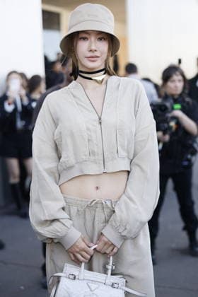 MFW - Prada Outside Namtan Tipnaree Weerawatnodom at the Prada fashion show during the Milan Menswear Fall Winter 2026 2027 Fashion Week on February 26, 2026 in Milan, Italy. Photo by Marco Piovanotto ABACAPRESS.COM Milan Italy  Copyright: xPiovanottoxMarco ABACAx
