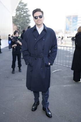 MFW - Prada Outside Andrea Pallaoro at the Prada fashion show during the Milan Menswear Fall Winter 2026 2027 Fashion Week on February 26, 2026 in Milan, Italy. Photo by Marco Piovanotto ABACAPRESS.COM Milan Italy  Copyright: xPiovanottoxMarco ABACAx
