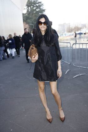 MFW - Prada Outside Gabbriette at the Prada fashion show during the Milan Menswear Fall Winter 2026 2027 Fashion Week on February 26, 2026 in Milan, Italy. Photo by Marco Piovanotto ABACAPRESS.COM Milan Italy  Copyright: xPiovanottoxMarco ABACAx