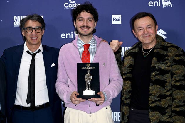 Sanremo, 76th Italian Song Festival - Nuovo Imaie Award photocall - pictured: Mazzariello, Paolo Jannacci, Dodi Battaglia  Copyright: xTerenghi PoolxSanremo02x xipa-agency.netx xPoolxSanremox02x IPA_Agency_IPA72054149
