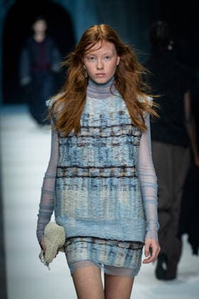Anteprima fashion show during the Milan Fashion Week - Womenswear Fall Winter 2026 2027 in Milan, Italy, on 26 February 2026. A model walks the runway at Anteprima fashion show during the Milan Fashion Week - Womenswear Fall Winter 2026 2027 in Milan, Italy, on 26 February 2026., Credit:Stefano Costantino TTL Avalon Italy, Milan  Copyright: xStefanoxCostantinoxTTLx xAvalonx 1078458438