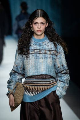 Anteprima fashion show during the Milan Fashion Week - Womenswear Fall Winter 2026 2027 in Milan, Italy, on 26 February 2026. A model walks the runway at Anteprima fashion show during the Milan Fashion Week - Womenswear Fall Winter 2026 2027 in Milan, Italy, on 26 February 2026., Credit:Stefano Costantino TTL Avalon Italy, Milan  Copyright: xStefanoxCostantinoxTTLx xAvalonx 1078458473