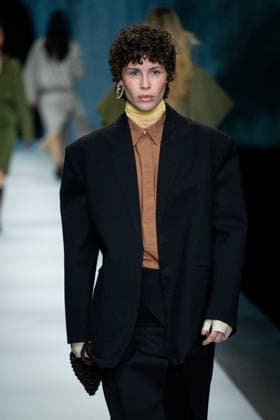 Anteprima fashion show during the Milan Fashion Week - Womenswear Fall Winter 2026 2027 in Milan, Italy, on 26 February 2026. A model walks the runway at Anteprima fashion show during the Milan Fashion Week - Womenswear Fall Winter 2026 2027 in Milan, Italy, on 26 February 2026., Credit:Stefano Costantino TTL Avalon Italy, Milan  Copyright: xStefanoxCostantinoxTTLx xAvalonx 1078458716
