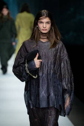 Anteprima fashion show during the Milan Fashion Week - Womenswear Fall Winter 2026 2027 in Milan, Italy, on 26 February 2026. A model walks the runway at Anteprima fashion show during the Milan Fashion Week - Womenswear Fall Winter 2026 2027 in Milan, Italy, on 26 February 2026., Credit:Stefano Costantino TTL Avalon Italy, Milan  Copyright: xStefanoxCostantinoxTTLx xAvalonx 1078458810