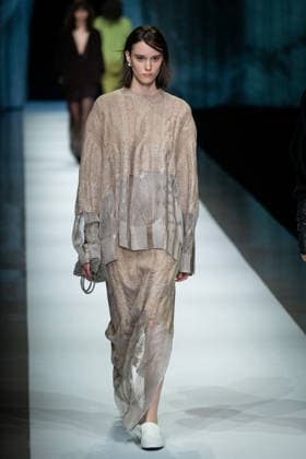 Anteprima fashion show during the Milan Fashion Week - Womenswear Fall Winter 2026 2027 in Milan, Italy, on 26 February 2026. A model walks the runway at Anteprima fashion show during the Milan Fashion Week - Womenswear Fall Winter 2026 2027 in Milan, Italy, on 26 February 2026., Credit:Stefano Costantino TTL Avalon Italy, Milan  Copyright: xStefanoxCostantinoxTTLx xAvalonx 1078458896