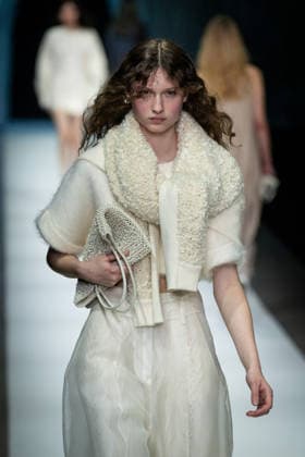 Anteprima fashion show during the Milan Fashion Week - Womenswear Fall Winter 2026 2027 in Milan, Italy, on 26 February 2026. A model walks the runway at Anteprima fashion show during the Milan Fashion Week - Womenswear Fall Winter 2026 2027 in Milan, Italy, on 26 February 2026., Credit:Stefano Costantino TTL Avalon Italy, Milan  Copyright: xStefanoxCostantinoxTTLx xAvalonx 1078458986