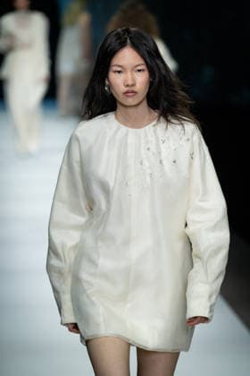 Anteprima fashion show during the Milan Fashion Week - Womenswear Fall Winter 2026 2027 in Milan, Italy, on 26 February 2026. A model walks the runway at Anteprima fashion show during the Milan Fashion Week - Womenswear Fall Winter 2026 2027 in Milan, Italy, on 26 February 2026., Credit:Stefano Costantino TTL Avalon Italy, Milan  Copyright: xStefanoxCostantinoxTTLx xAvalonx 1078458996