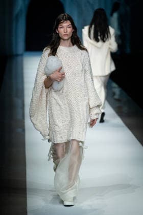 Anteprima fashion show during the Milan Fashion Week - Womenswear Fall Winter 2026 2027 in Milan, Italy, on 26 February 2026. A model walks the runway at Anteprima fashion show during the Milan Fashion Week - Womenswear Fall Winter 2026 2027 in Milan, Italy, on 26 February 2026., Credit:Stefano Costantino TTL Avalon Italy, Milan  Copyright: xStefanoxCostantinoxTTLx xAvalonx 1078459017