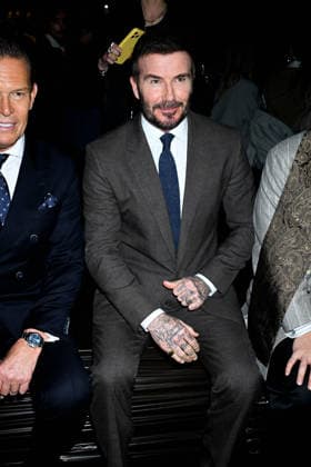 Milan, Milan Women s Fashion Week: Fall Winter 2026 27 - Boss Fashion Show - Guests. Pictured: David Beckham  Copyright: xRiccardoxGiordanox xipa-agency.netx xRiccardoxGiordanox IPA_Agency_IPA72052740