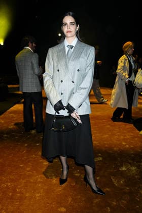 Milan, Milan Women s Fashion Week: Fall Winter 2026 27 - Boss Fashion Show - Guests. Pictured: guest  Copyright: xRiccardoxGiordanox xipa-agency.netx xRiccardoxGiordanox IPA_Agency_IPA72052697