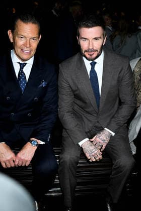 Milan, Milan Women s Fashion Week: Fall Winter 2026 27 - Boss Fashion Show - Guests. Pictured: David Beckham  Copyright: xRiccardoxGiordanox xipa-agency.netx xRiccardoxGiordanox IPA_Agency_IPA72052738