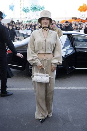 MFW - Prada Outside Namtan Tipnaree Weerawatnodom at the Prada fashion show during the Milan Womenswear Fall Winter 2026 2027 Fashion Week on February 26, 2026 in Milan, Italy. Photo by Marco Piovanotto ABACAPRESS.COM Milan Italy  Copyright: xPiovanottoxMarco ABACAx