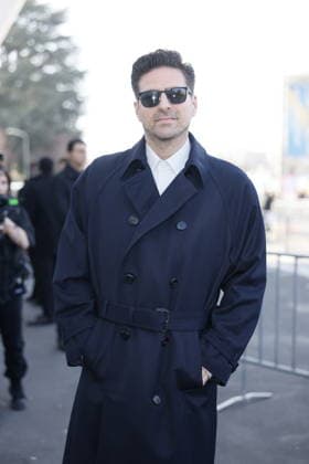 MFW - Prada Outside Andrea Pallaoro at the Prada fashion show during the Milan Womenswear Fall Winter 2026 2027 Fashion Week on February 26, 2026 in Milan, Italy. Photo by Marco Piovanotto ABACAPRESS.COM Milan Italy  Copyright: xPiovanottoxMarco ABACAx