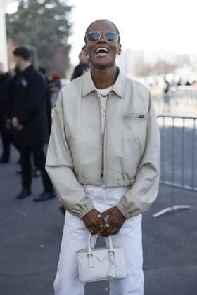 MFW - Prada Outside Letitia Wright at the Prada fashion show during the Milan Womenswear Fall Winter 2026 2027 Fashion Week on February 26, 2026 in Milan, Italy. Photo by Marco Piovanotto ABACAPRESS.COM Milan Italy  Copyright: xPiovanottoxMarco ABACAx
