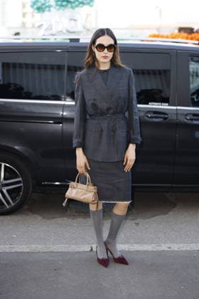 MFW - Prada Outside Eileen Gu at the Prada fashion show during the Milan Womenswear Fall Winter 2026 2027 Fashion Week on February 26, 2026 in Milan, Italy. Photo by Marco Piovanotto ABACAPRESS.COM Milan Italy  Copyright: xPiovanottoxMarco ABACAx