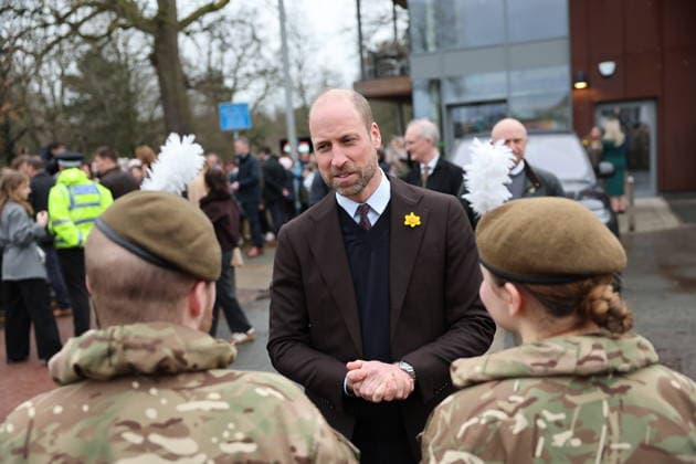 . 26 02 2026. Newtown , United Kingdom. Prince William and Kate Middleton, the Prince and Princess of Wales, during a visit to Newtown in Wales, United Kingdom.  xStephenxLockx xi-Imagesx IIM-26597-0038
