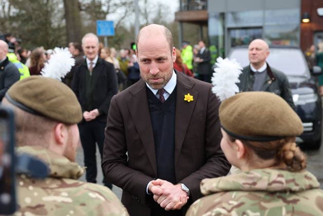. 26 02 2026. Newtown , United Kingdom. Prince William and Kate Middleton, the Prince and Princess of Wales, during a visit to Newtown in Wales, United Kingdom.  xStephenxLockx xi-Imagesx IIM-26597-0039