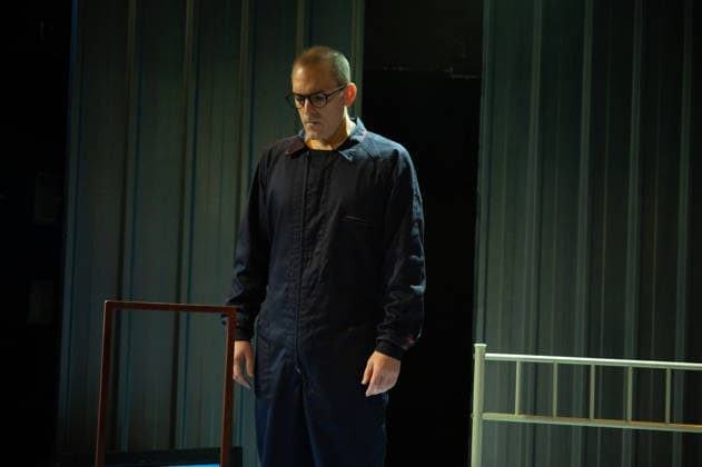 1984 by George Orwell in Madrid, Spain - 26 Feb 2026 Actor David Lazaro performs during the presentation of the play 1984 by George Orwell at the Fernan Gomez Theatre in Madrid. Madrid Spain Copyright: xAtilanoxGarciax xSOPAxImagesx photos06590
